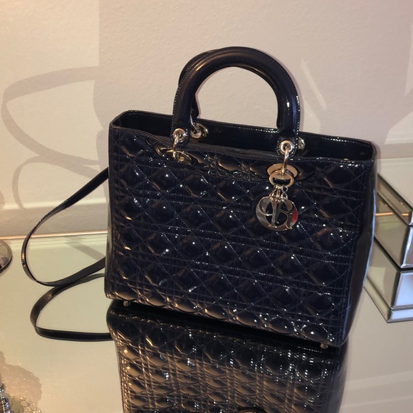 Dior Handbags - Authentic Large Lady Dior Bag
